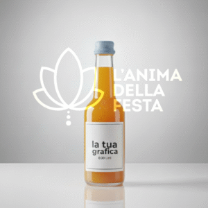 Aranciata - Bibita Analcolica con Etichetta personalizzata 27cl - Bomboniere, Regali e Gadget Personalizzati per Wedding e Eventi B2B