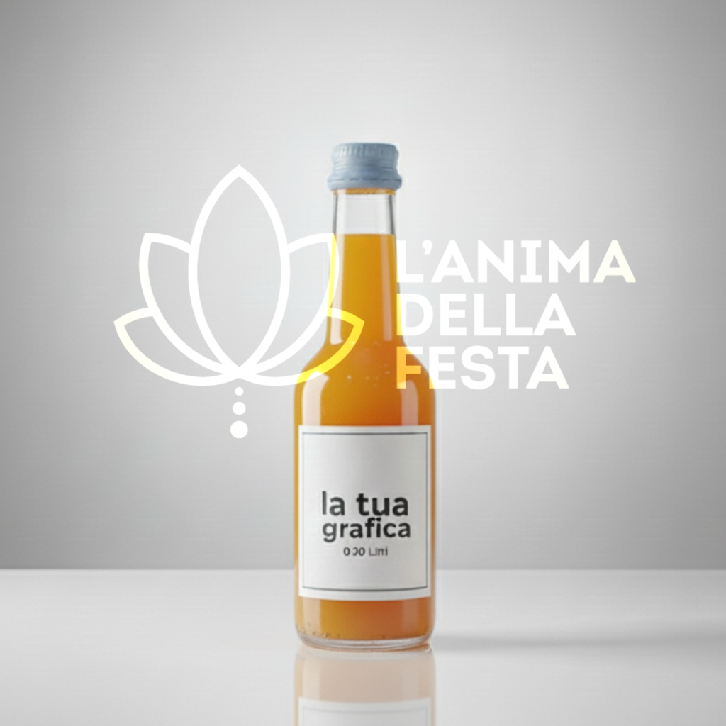 Aranciata - Bibita Analcolica con Etichetta personalizzata 27cl - Bomboniere, Regali e Gadget Personalizzati per Wedding e Eventi B2B