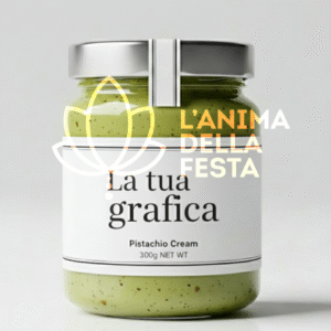 CREMA AL PISTACCHIO con etichetta personalizzata Vetro 200gr - Bomboniere, Regali e Gadget Personalizzati per Wedding e Eventi B2B