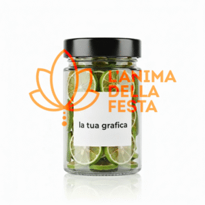 LIME DISIDRATATO con Etichetta personalizzata Vetro 15gr - Bomboniere, Regali e Gadget Personalizzati per Wedding e Eventi B2B