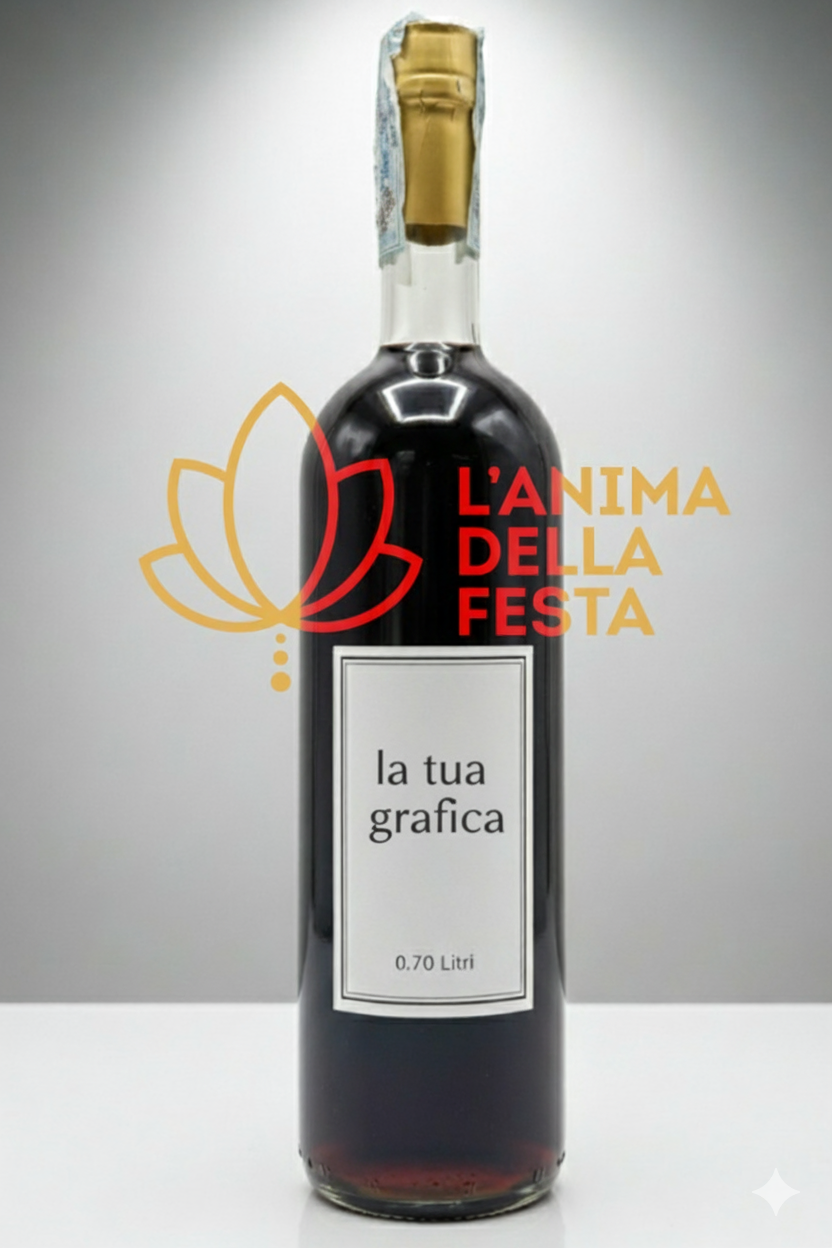 AMARO con Etichetta personalizzata Vetro 70cl - Bomboniere, Regali e Gadget Personalizzati per Wedding e Eventi B2B