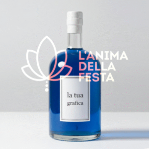 BLUE DRY GIN AL FIORDALISO con Etichetta personalizzata Vetro 50cl - Bomboniere, Regali e Gadget Personalizzati per Wedding e Eventi B2B