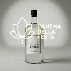 GIN ARTIGIANALE con Etichetta personalizzata Vetro 50cl - Bomboniere, Regali e Gadget Personalizzati per Wedding e Eventi B2B