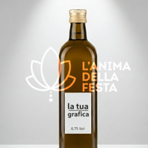 OLIO EXTRA VERGINE DI OLIVA con Etichetta personalizzata Vetro 25cl - Bomboniere, Regali e Gadget Personalizzati per Wedding e Eventi B2B