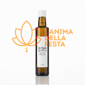 OLIO AROMATIZZATO ALL'AGLIO con Etichetta personalizzata Vetro 25cl - Bomboniere, Regali e Gadget Personalizzati per Wedding e Eventi B2B