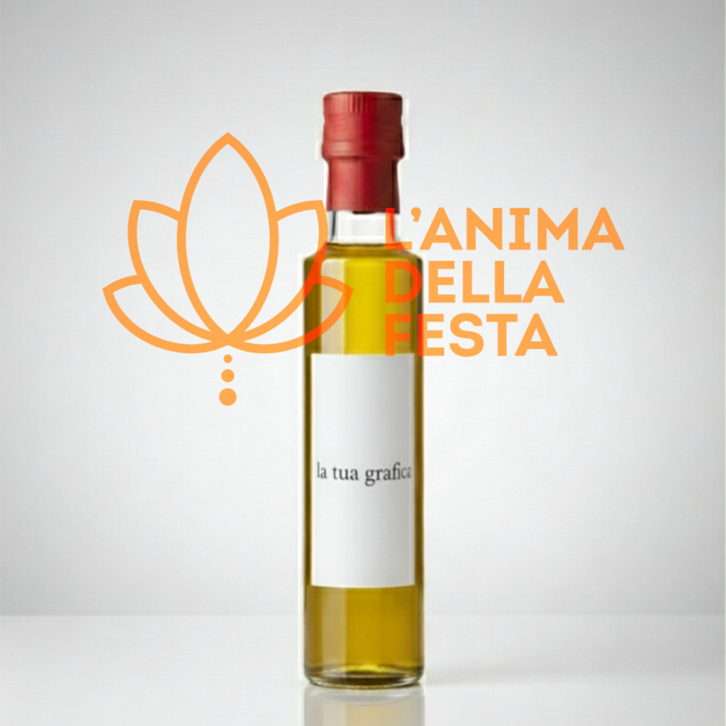 OLIO AROMATIZZATO AL PEPERONCINO con Etichetta personalizzata Vetro 25cl - Bomboniere, Regali e Gadget Personalizzati per Wedding e Eventi B2B