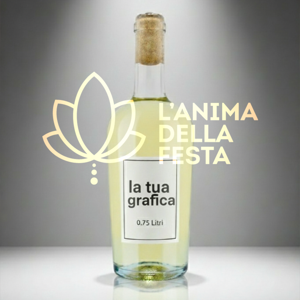 LUGANA DOC - Vino Bianco con Etichetta personalizzata VETRO 75Cl - Bomboniere, Regali e Gadget Personalizzati per Wedding e Eventi B2B
