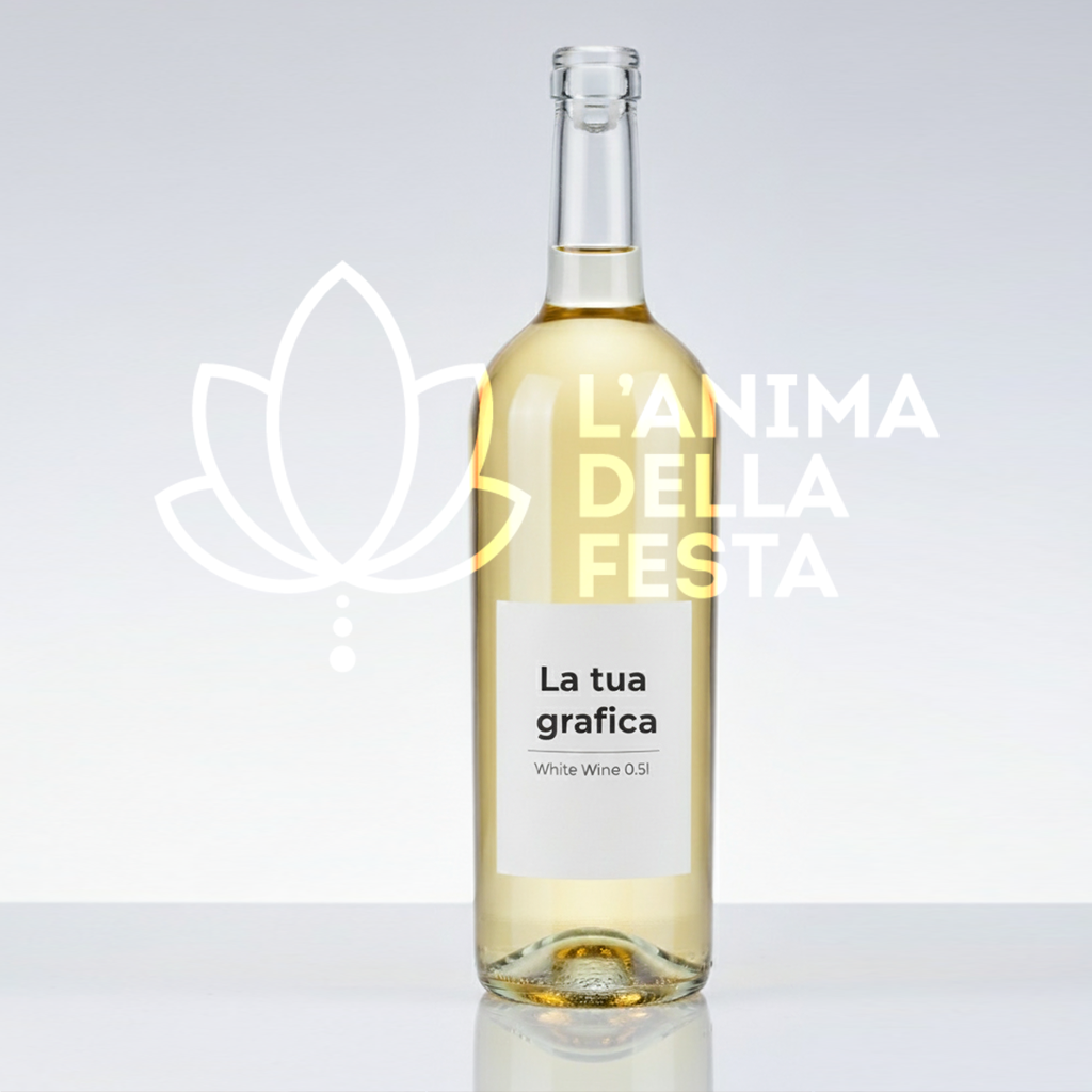 SOAVE DOC - Vino Bianco con Etichetta personalizzata VETRO 75Cl - Bomboniere, Regali e Gadget Personalizzati per Wedding e Eventi B2B
