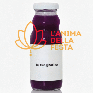 Mirtillo - Succo di frutta con Etichetta personalizzata Vetro 20cl - Bomboniere, Regali e Gadget Personalizzati per Wedding e Eventi B2B