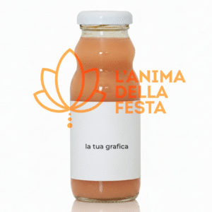 Pesca - Succo di frutta con Etichetta personalizzata Vetro 20cl - Bomboniere, Regali e Gadget Personalizzati per Wedding e Eventi B2B