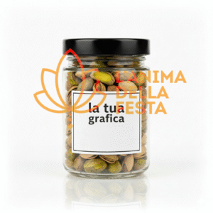 PISTACCHI SGUSCIATI con Etichetta personalizzata Vetro 30gr - Bomboniere, Regali e Gadget Personalizzati per Wedding e Eventi B2B