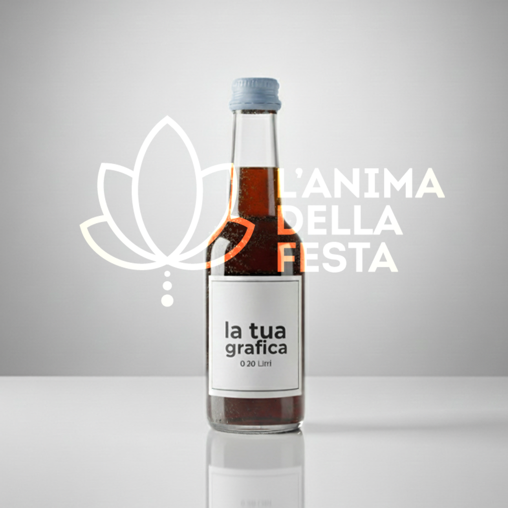 Chinotto - Bibita Analcolica con Etichetta personalizzata 27cl - Bomboniere, Regali e Gadget Personalizzati per Wedding e Eventi B2B