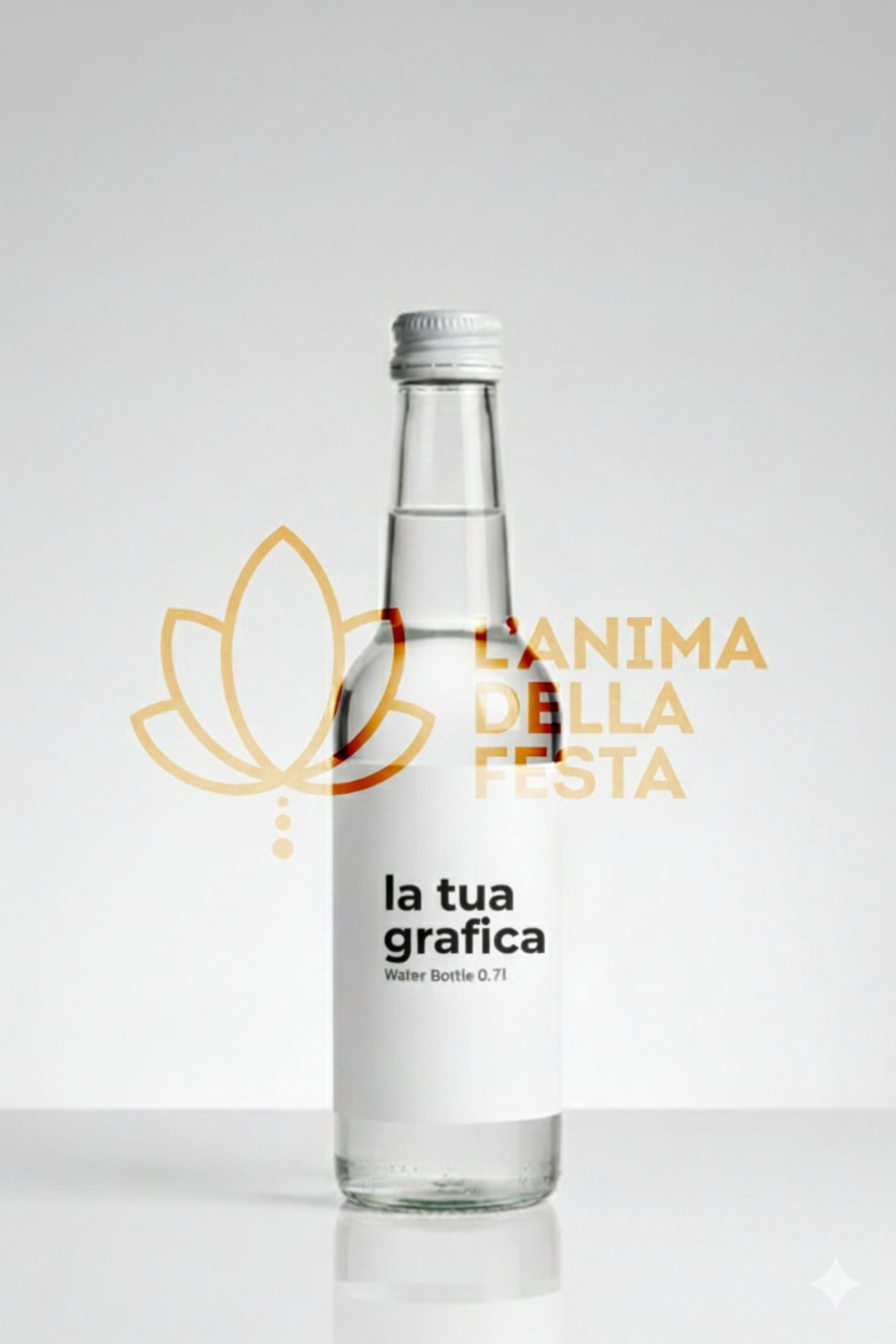 ONDINA Acqua con Etichetta personalizzata VETRO 27cl - Bomboniere, Regali e Gadget Personalizzati per Wedding e Eventi B2B