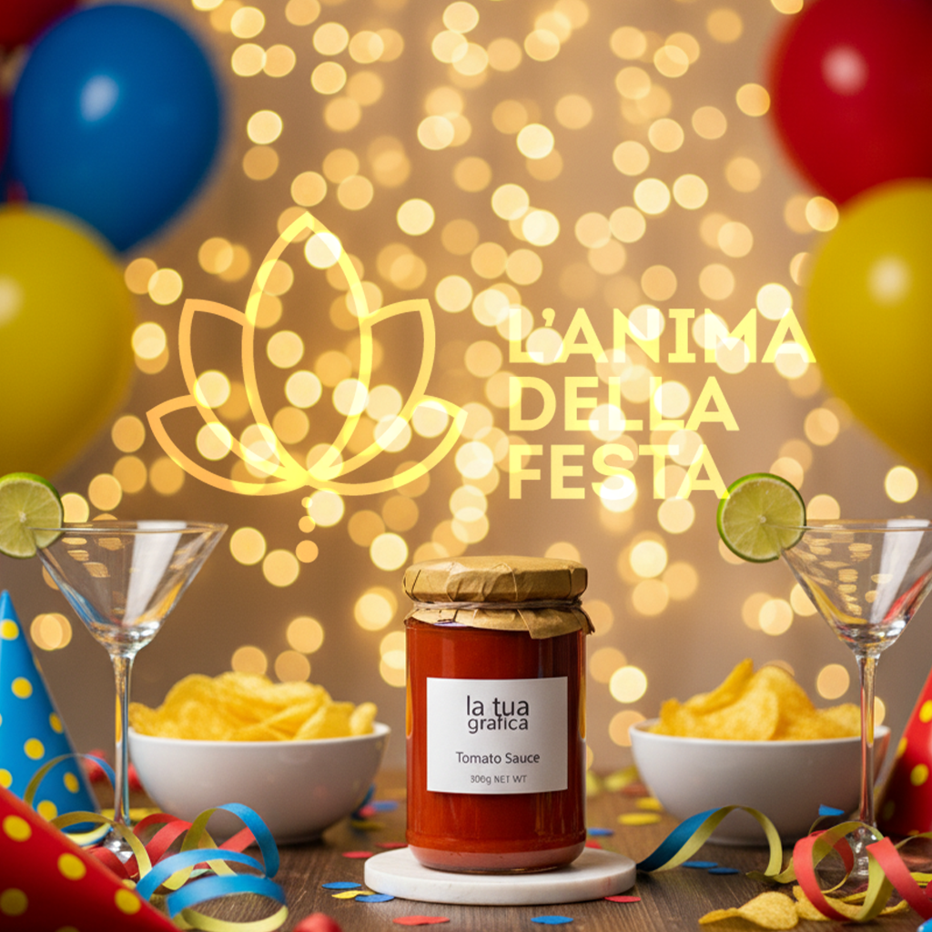 SUGO ALL'ARRABBIATA con Etichetta personalizzata Vetro 300gr - Bomboniere, Regali e Gadget Personalizzati per Wedding e Eventi B2B - immagine 4