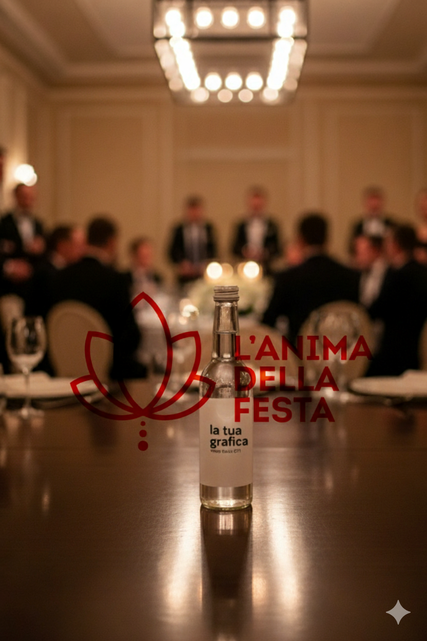 ONDINA Acqua con Etichetta personalizzata VETRO 27cl - Bomboniere, Regali e Gadget Personalizzati per Wedding e Eventi B2B - immagine 4