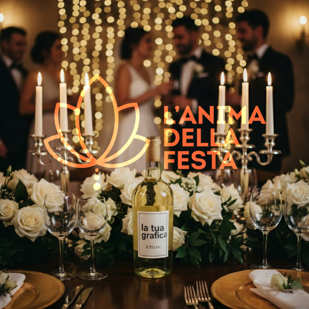 LUGANA DOC - Vino Bianco con Etichetta personalizzata VETRO 75Cl - Bomboniere, Regali e Gadget Personalizzati per Wedding e Eventi B2B - immagine 2