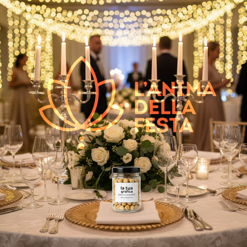 NOCCIOLE SGUSCIATE con Etichetta personalizzata Vetro 50gr - Bomboniere, Regali e Gadget Personalizzati per Wedding e Eventi B2B - immagine 2