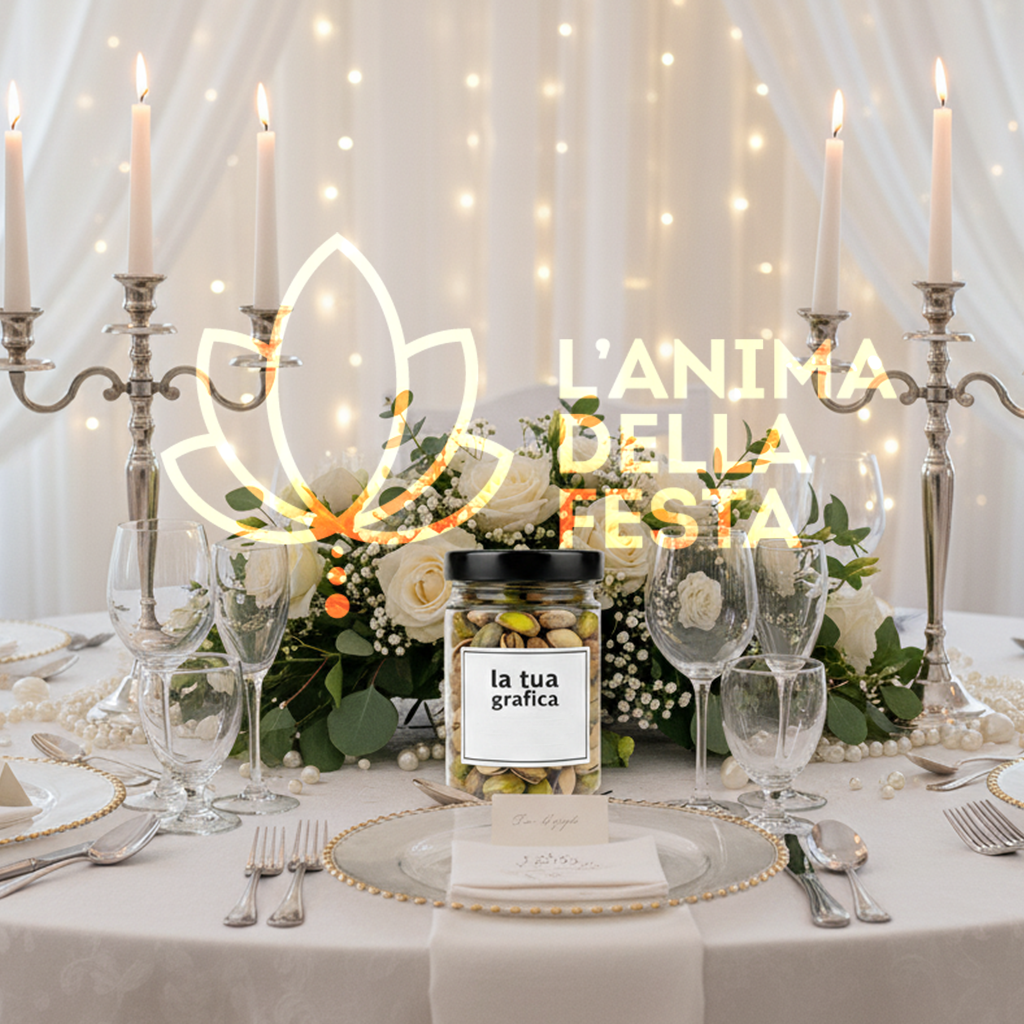 PISTACCHI SGUSCIATI con Etichetta personalizzata Vetro 30gr - Bomboniere, Regali e Gadget Personalizzati per Wedding e Eventi B2B - immagine 3