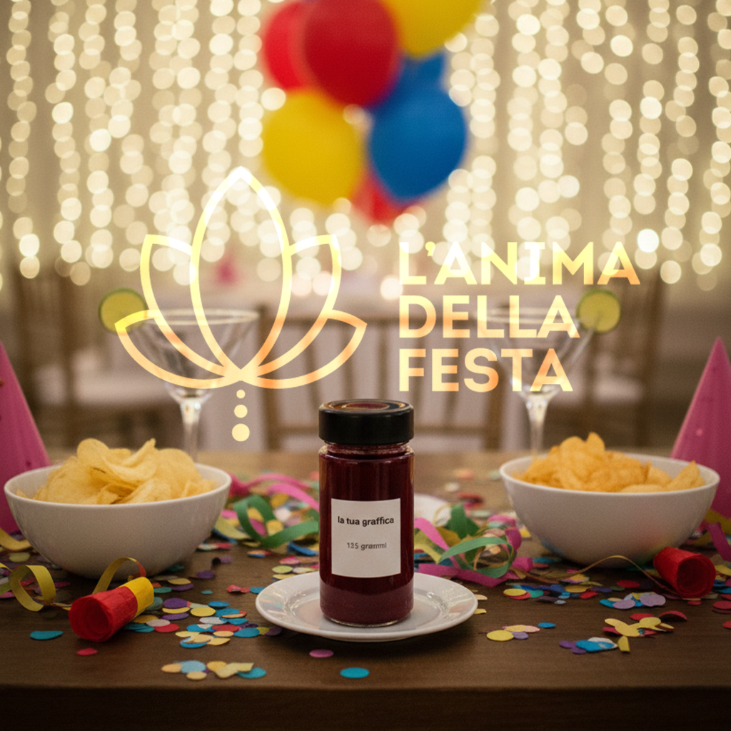 CONFETTURA DI FRAGOLA con Etichetta personalizzata Vetro 135gr - Bomboniere, Regali e Gadget Personalizzati per Wedding e Eventi B2B - immagine 3