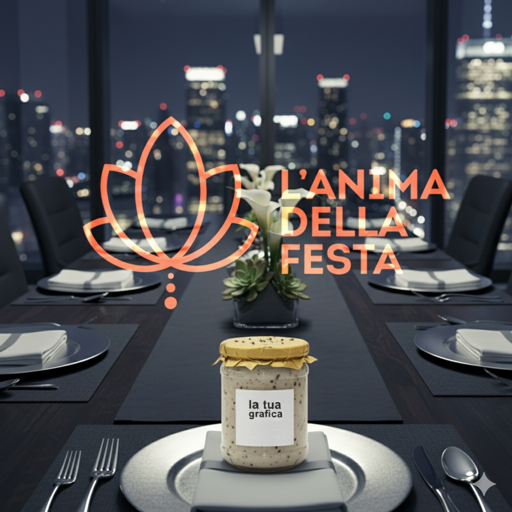 CACIO E PEPE con Etichetta personalizzata Vetro 180gr - Bomboniere, Regali e Gadget Personalizzati per Wedding e Eventi B2B - immagine 2