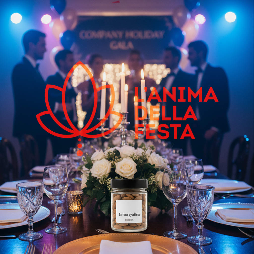 MANDORLE SGUSCIATE con Etichetta personalizzata Vetro 30gr - Bomboniere, Regali e Gadget Personalizzati per Wedding e Eventi B2B - immagine 2