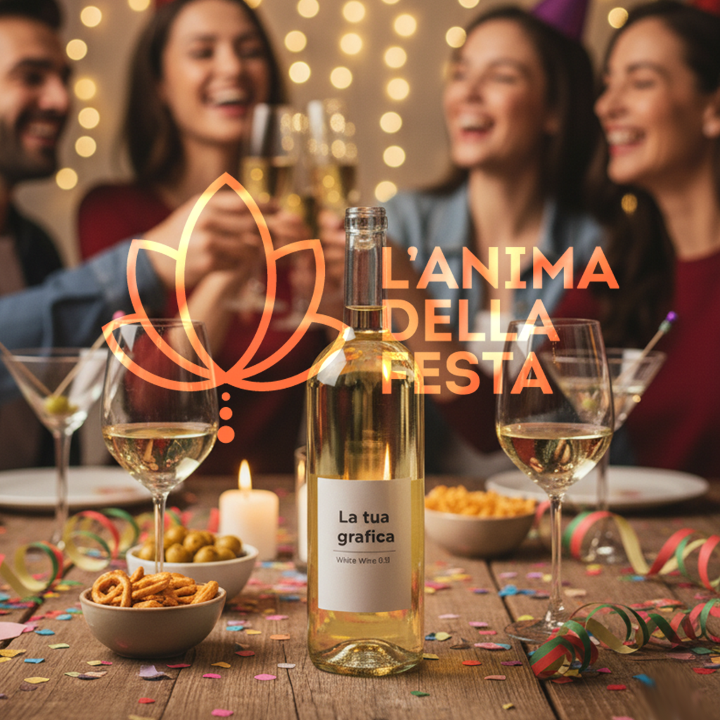 SOAVE DOC - Vino Bianco con Etichetta personalizzata VETRO 75Cl - Bomboniere, Regali e Gadget Personalizzati per Wedding e Eventi B2B - immagine 2