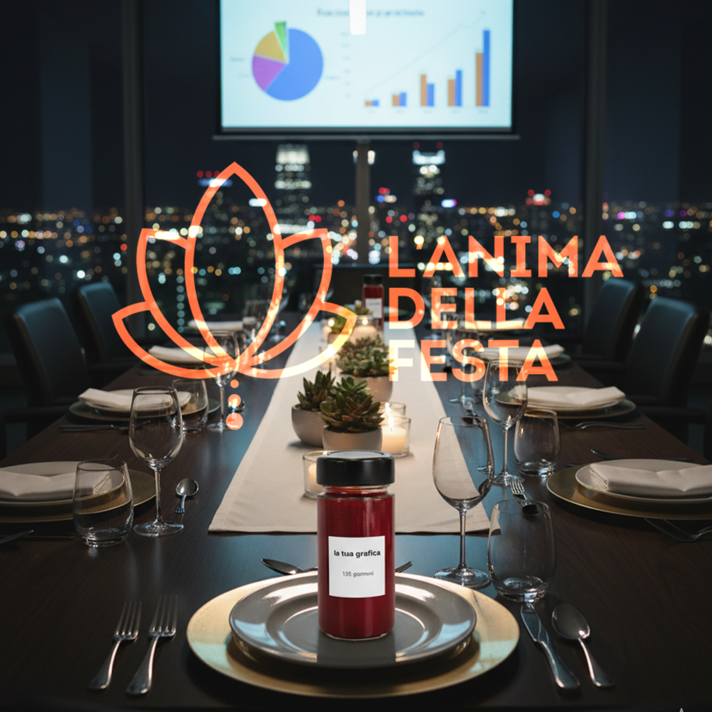 CONFETTURA DI FRAGOLA con Etichetta personalizzata Vetro 135gr - Bomboniere, Regali e Gadget Personalizzati per Wedding e Eventi B2B - immagine 2