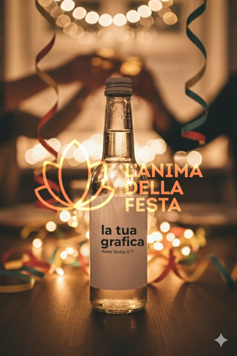 ONDINA Acqua con Etichetta personalizzata VETRO 27cl - Bomboniere, Regali e Gadget Personalizzati per Wedding e Eventi B2B - immagine 2